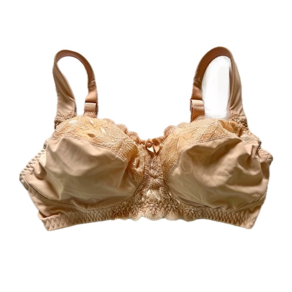 Curve Muse Lace Bra, No Underwire Size 36DDD 
Nude Color